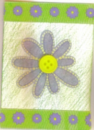 Purple Flower. Made by my niece.