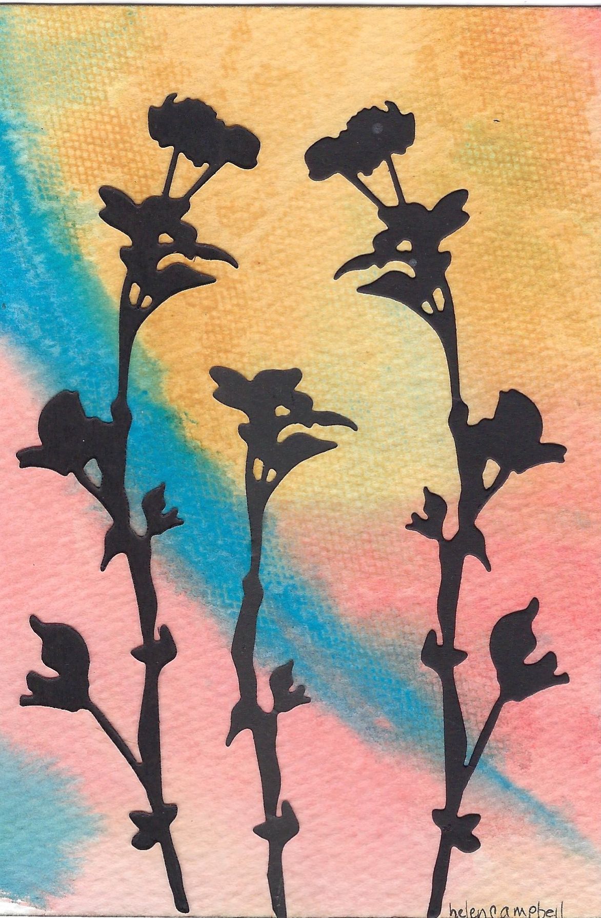 Silhouette tip-in - Flower and Bee-utiful