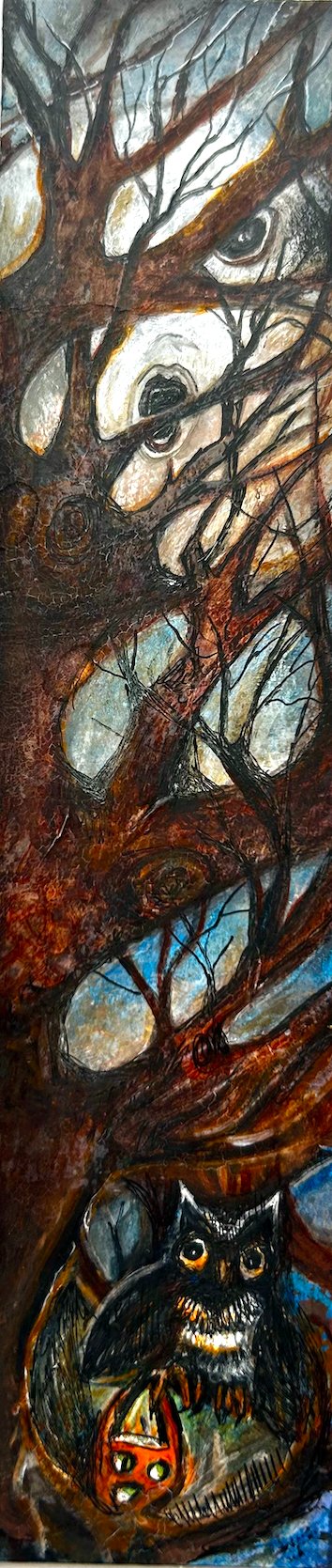 Spooky Tree Bookmark for Halloween Challenge athon