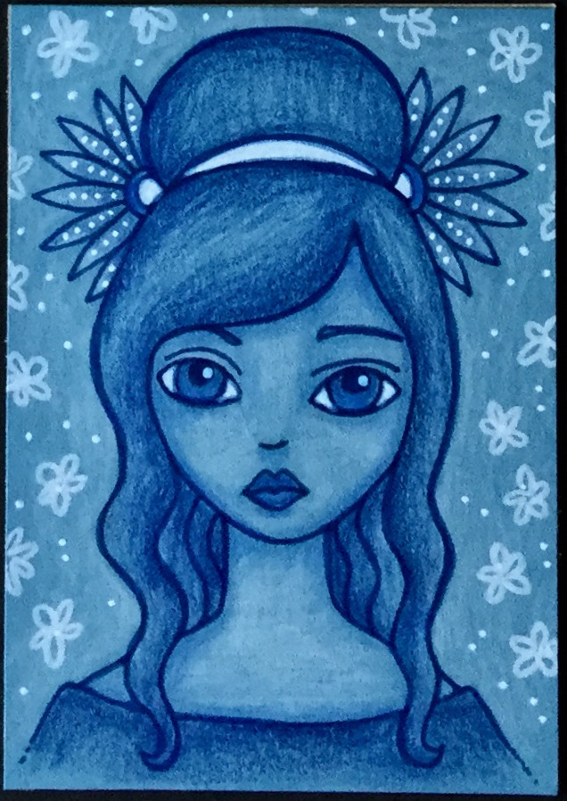Spring Whimsical Girls ATCs