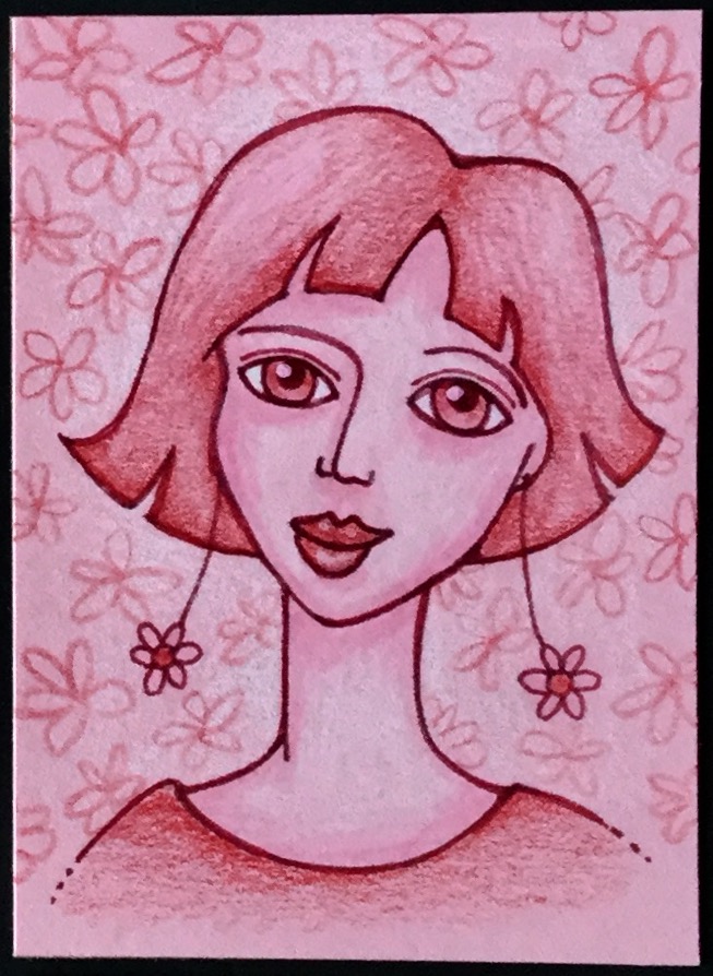 Spring Whimsical Girls ATCs
