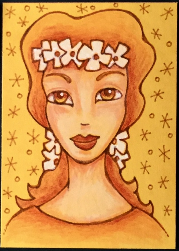 Spring Whimsical Girls ATCs