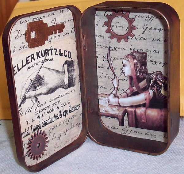 Steampunk Tin Shrine