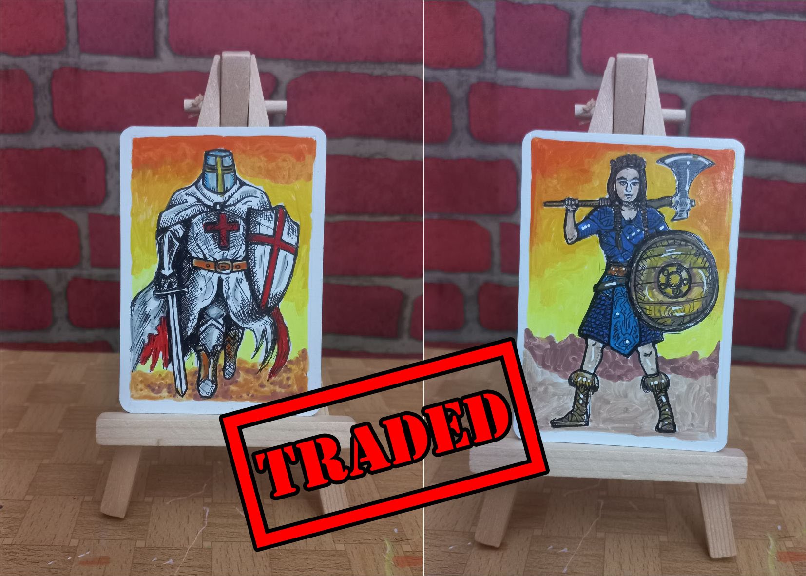 Templar Knight & Shieldmaiden for Amai.jpg