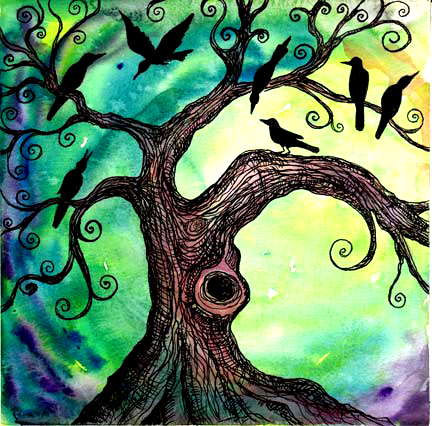 Tree and Crows for Roc