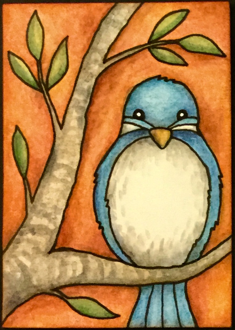 Whimsical Bird ATCs