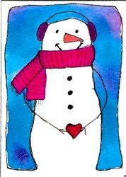 Whimsy Snowmen earmuffs