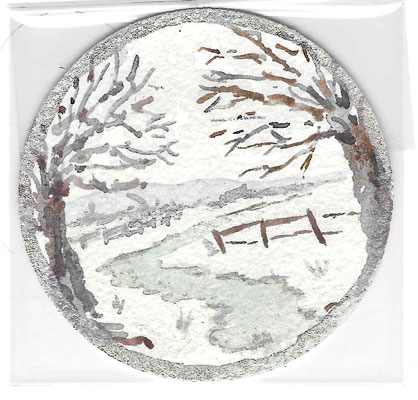 Winter Landscape Coin