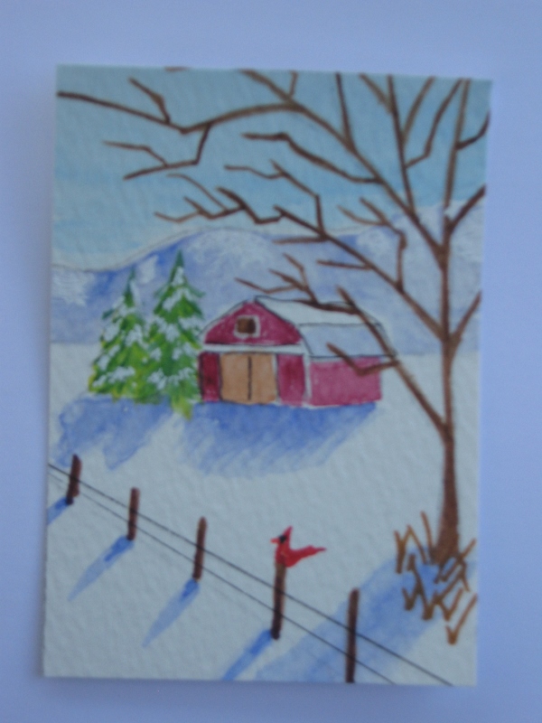 "Winter Scene" for GwennieJo for Mid-Nov. PAT