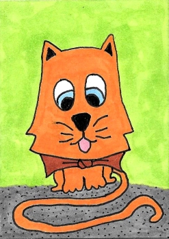 Wonky Kitty with Bow Tie