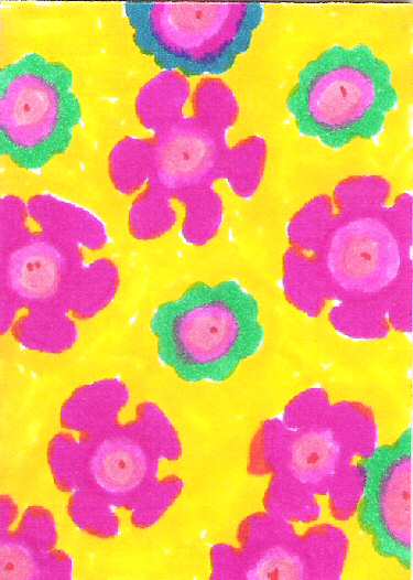yellow & pink flowers
