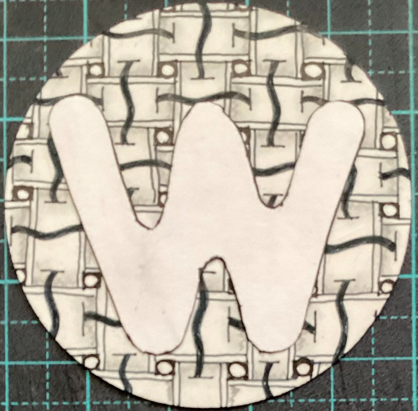 Zentangled ATCoins - V, W, X 2/3