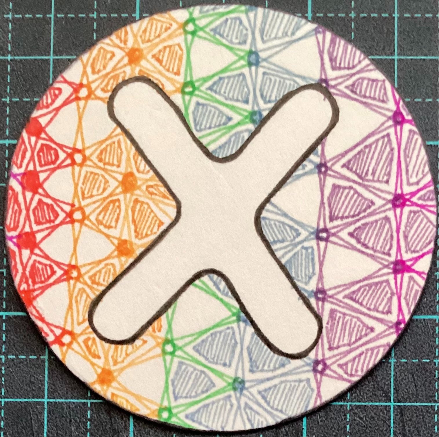 Zentangled ATCoins - V, W, X 3/3