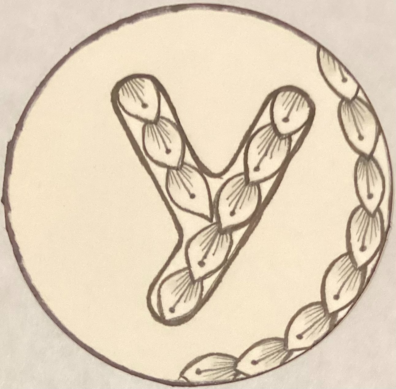 Zentangled ATCoins - Y, Z, favourite(s) 1/3