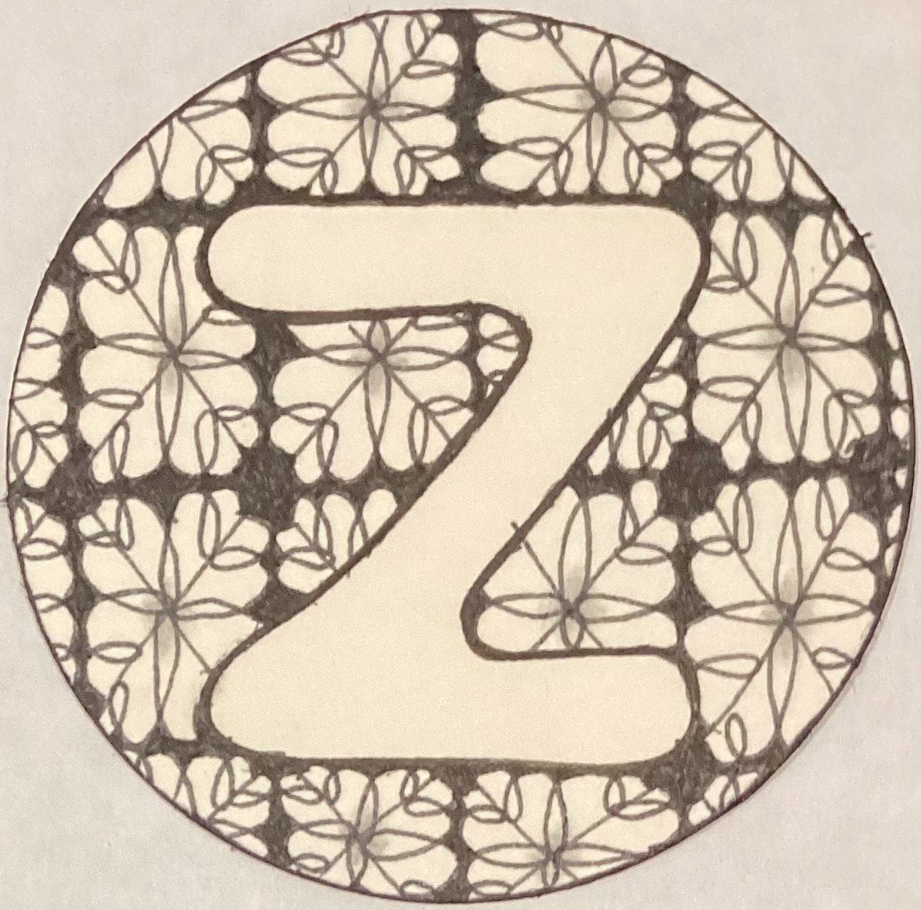 Zentangled ATCoins - Y, Z, favourite(s) 2/3