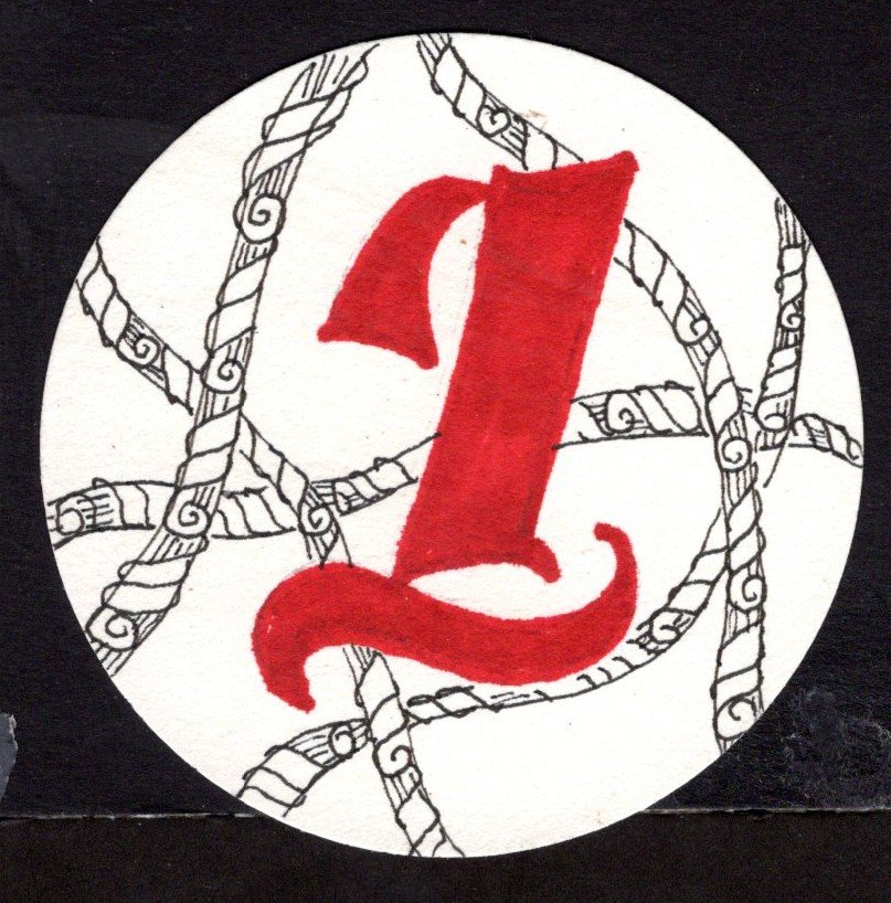 Zentangled Coins Y, Z, #1 - #1